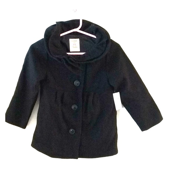 OLD NAVY black dress coat Size 4T Girls - Picture 2 of 4